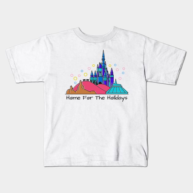 Home for the Holidays Kids T-Shirt by World of Walt